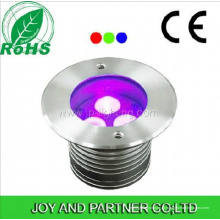 9W RGB LED Inground jardim luz com manga de plástico (JP82533)